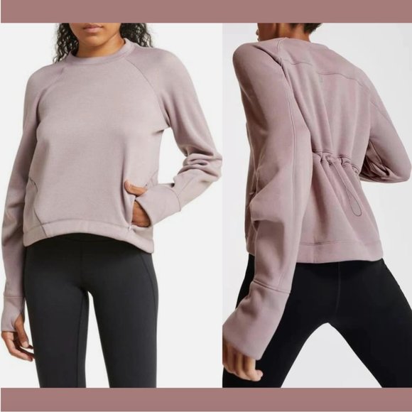 Sweaty Betty Tops - NWT Sweaty Betty [ Small ] Run Crew Neck Performance Sweatshirt Dusk Pink‎ #q423